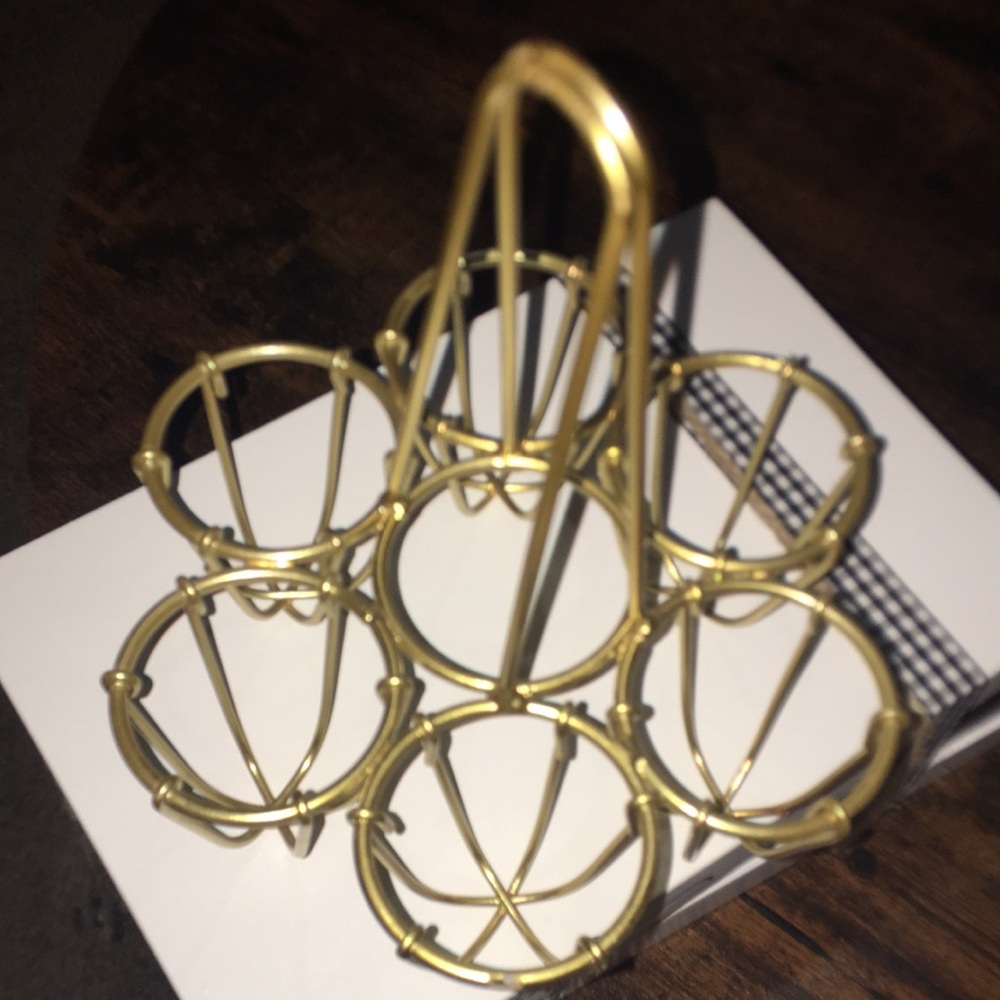 Gold Spherical Egg Holders with Elegant Cage Design & Countertop Organizer
